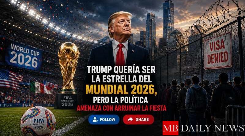 Trump quería ser la estrella del Mundial 2026, pero la política amenaza con arruinar la fiesta