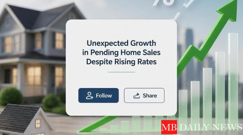 Unexpected Growth in Pending Home Sales Despite Rising Rates