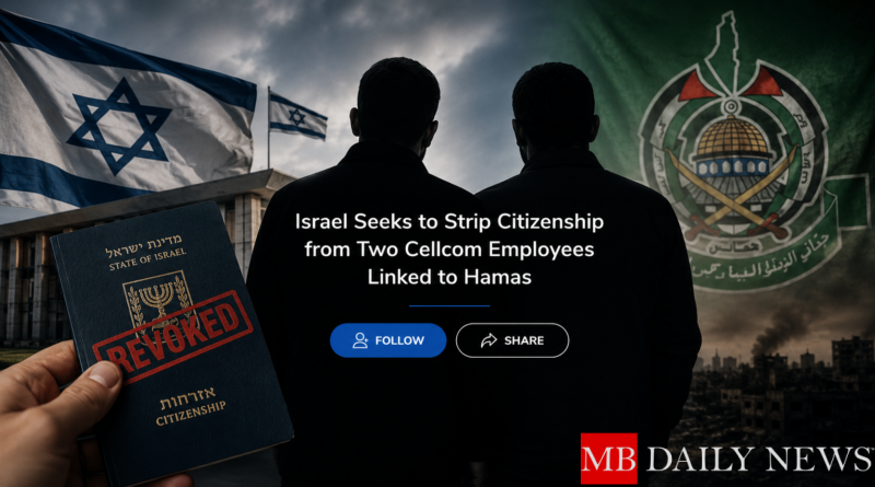 Israel Seeks to Strip Citizenship from Two Cellcom Employees Linked to Hamas