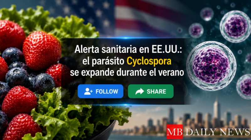 Alerta sanitaria en EE.UU.: el parásito Cyclospora se expande durante el verano