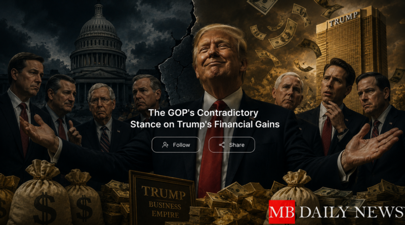 The GOP's Contradictory Stance on Trump's Financial Gains