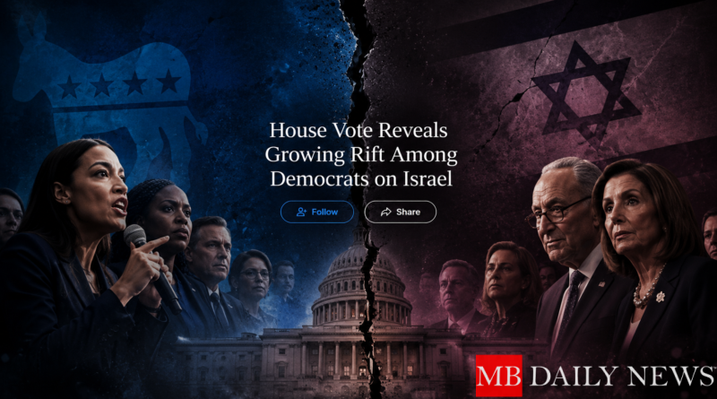 House Vote Reveals Growing Rift Among Democrats on Israel
