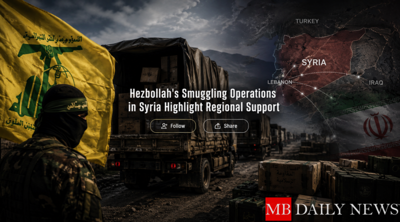Hezbollah's Smuggling Operations in Syria Highlight Regional Support