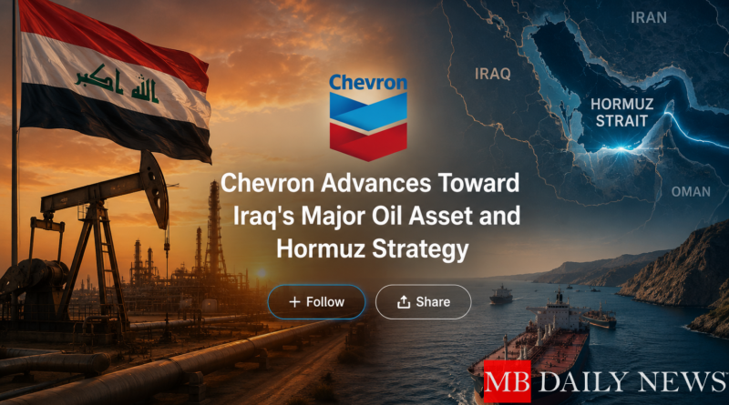 Chevron Advances Toward Iraq's Major Oil Asset and Hormuz Strategy