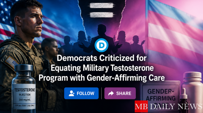 Democrats Criticized for Equating Military Testosterone Program with Gender-Affirming Care