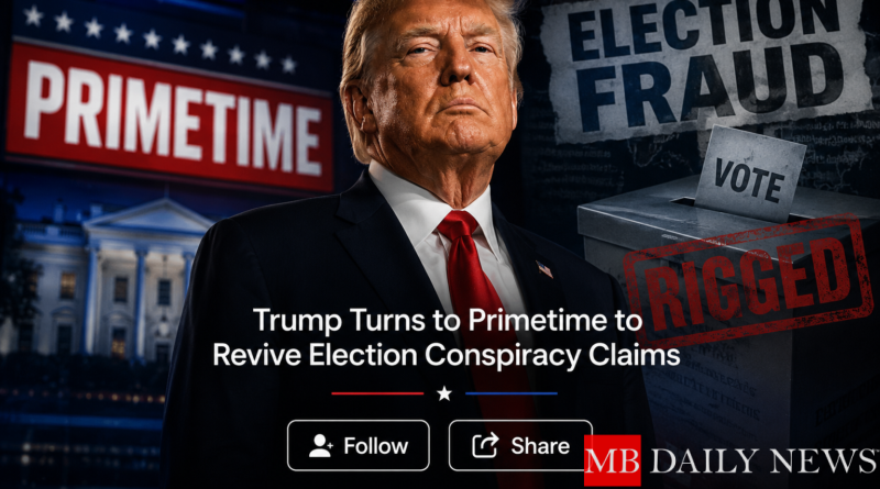 Trump Turns to Primetime to Revive Election Conspiracy Claims