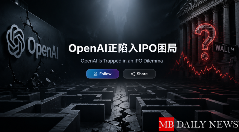 OpenAI正陷入IPO困局