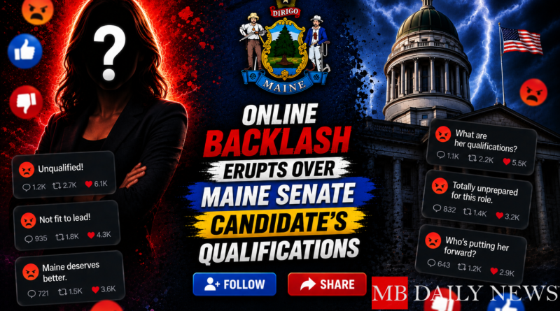 Online Backlash Erupts Over Maine Senate Candidate's Qualifications