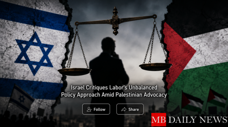 Israel Critiques Labor's Unbalanced Policy Approach Amid Palestinian Advocacy