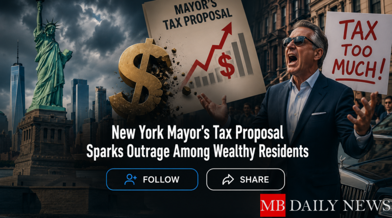 New York Mayor's Tax Proposal Sparks Outrage Among Wealthy Residents