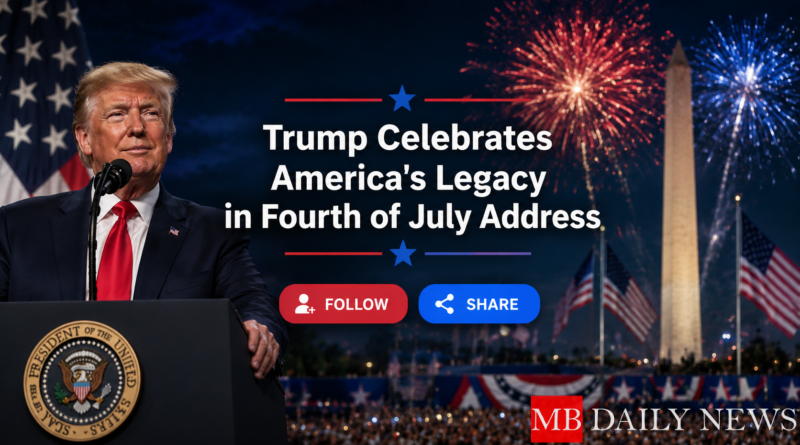 Trump Celebrates America's Legacy in Fourth of July Address