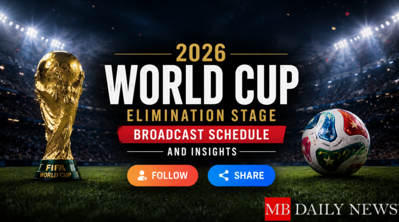 2026 World Cup Elimination Stage Broadcast Schedule and Insights