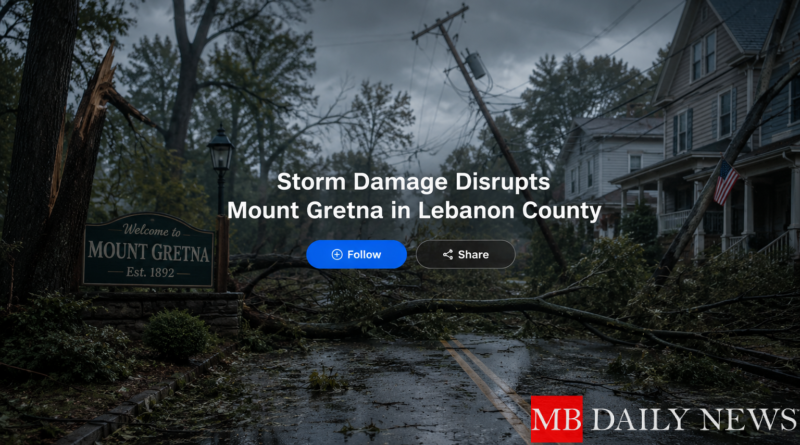 Storm Damage Disrupts Mount Gretna in Lebanon County