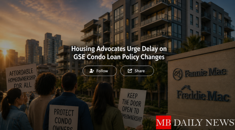 Housing Advocates Urge Delay on GSE Condo Loan Policy Changes