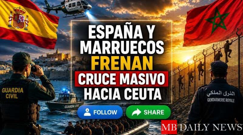 España y Marruecos Frenan Cruce Masivo hacia Ceuta