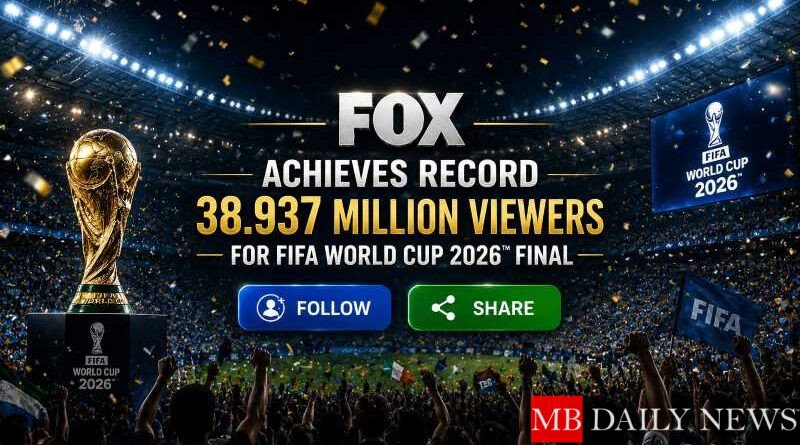 FOX Achieves Record 38.937 Million Viewers for FIFA World Cup 2026™ Final