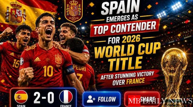 Spain Emerges as Top Contender for 2026 World Cup Title After Stunning Victory Over France