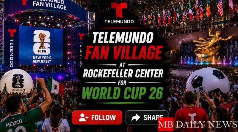 Telemundo Fan Village at Rockefeller Center for World Cup 26