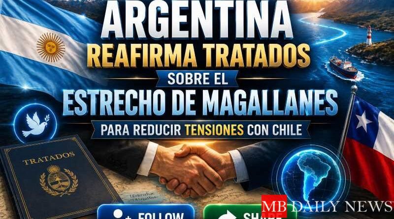 Argentina reafirma tratados sobre el Estrecho de Magallanes para reducir tensiones con Chile