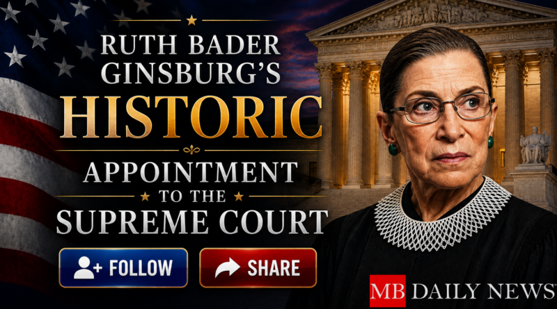 Ruth Bader Ginsburg's Historic Appointment to the Supreme Court