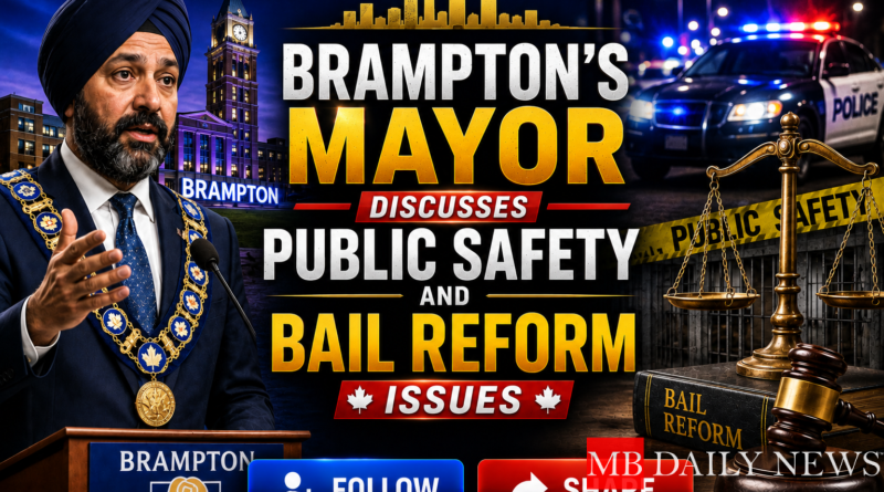 Brampton's Mayor Discusses Public Safety and Bail Reform Issues