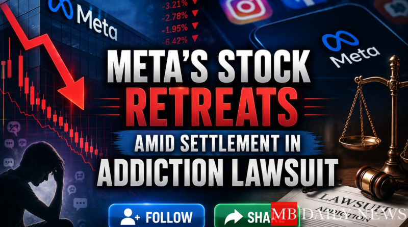 Meta's Stock Retreats Amid Settlement in Addiction Lawsuit