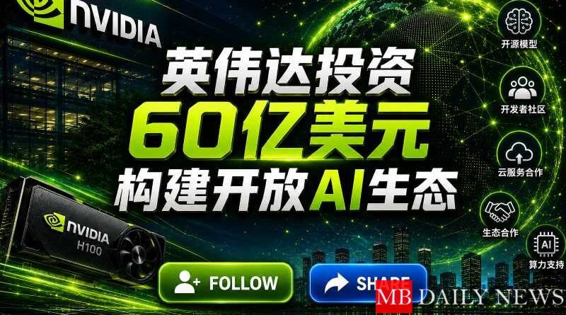 英伟达投资60亿美元构建开放AI生态